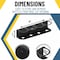 Koova Storage Rack, Steel, Black, 4.1 in W, 3.7 in H, 17 in L, Powder Coated KV-SPRAYB-4 - alternate 5